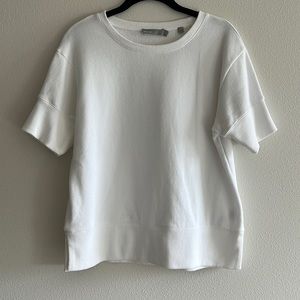 Vince White Sweatshirt Top, Size S